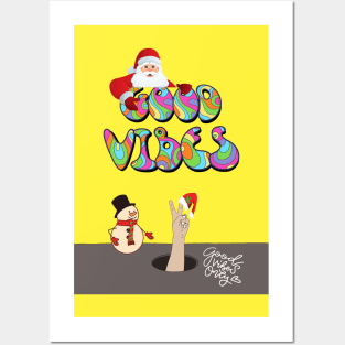 CHRISTMAS ! GOOD VIBES ONLY Posters and Art